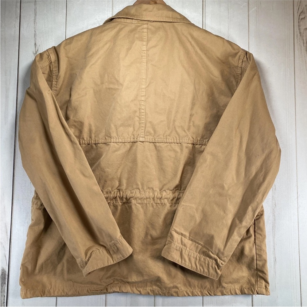 Madewell Jacket Womens Large Tan Cotton Utility Field Casual Pockets Style G4853 - Picture 3 of 12